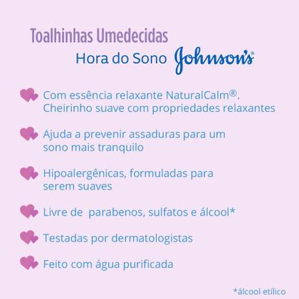 Imagem de Johnson's Baby Toalhinhas Hora do Sono c/ 96