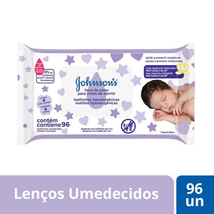 Imagem de Johnson's Baby Toalhinhas Hora do Sono c/ 96