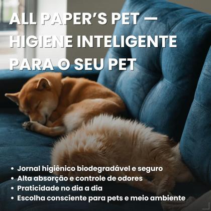 Imagem de Jornal Pet Higiênico Biodegradável com 50 Folhas All Papers