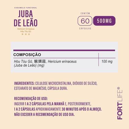 Imagem de Juba de Leão 100mg 60 Cápsulas - Fortlife Pharma