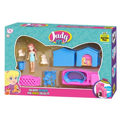 Imagem de Judy Pets Boneca Casinha De Brinquedo E Acessórios De Cachorro - Samba Toys