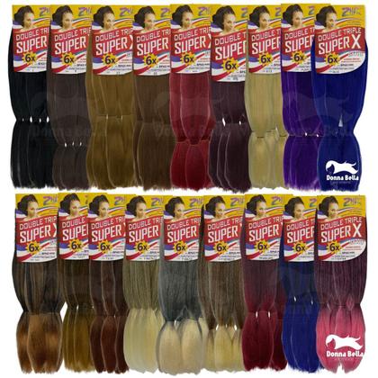 Imagem de Jumbo Super X Cabelo Para Tranças Jumbão Box Braids Pacote 400 Gr Double Triple