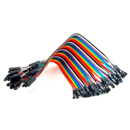 Imagem de Jumpers Fêmea x Fêmea De 20cm Para Arduino Ou Pic 40 Unidade