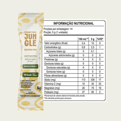 Imagem de Jungle Electrolytes Abacaxi e Hortelã Plant Power 5g 14 Unid Sabor:Abacaxi e Hortelã
