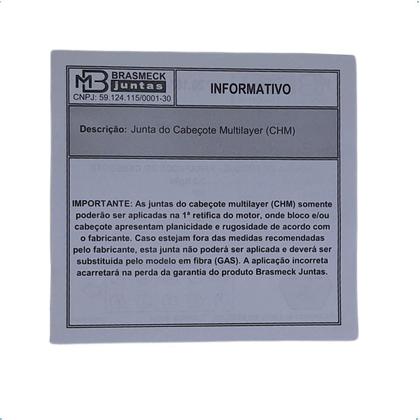 Imagem de Junta Cabeçote Classic Corsa Celta 1.0 8v 4 Cil 20.167GAS