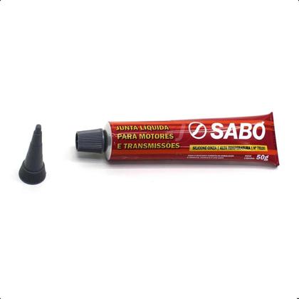 Imagem de Junta Cola Silicone Alta Temperatura Sabo - Preto 50gr