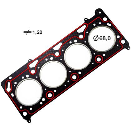 Imagem de Junta do cabeçote Volkswagen Gol 1996 a 2016 BASTOS 111525PK