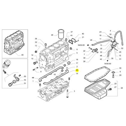 Imagem de Junta Pre Carter Esquerda Para Iveco Daily - 503643823