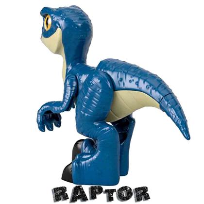 Imagem de Jurassic World Boneco Dinossauro Raptor XL - Imaginext Mattel GWP07