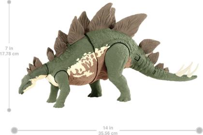 Imagem de Jurassic World Mega Destroyers Stegosaurus Camp Cretáceo Figura dinossauro com articulações móveis, escultura realista & recurso de ataque avançado, breakout feature herbivore, crianças 4 anos e up