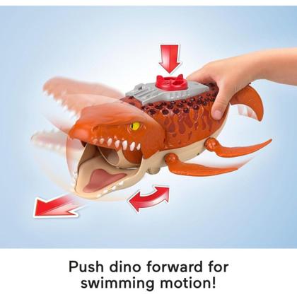 Imagem de Jurassic World Rebirth Mosassaurus AquaChomp com Barco