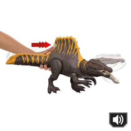 Imagem de Jurassic World Rebirth Spinosaurus com Sons e Movimentos Mattel