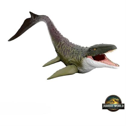 Imagem de Jurassic World Rebirth Super Colossal Mosasaurus 91cm Mattel