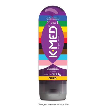 Imagem de K-Med Lubrificante Íntimo Em Gel LGBTQIAP+ 2 em 1 203g
