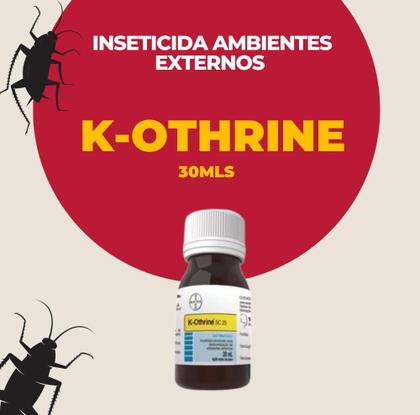 Imagem de K-othrine sc 25 30ml bayer inseticida mata insetos indesejados ambientes externos dedetização doméstica 