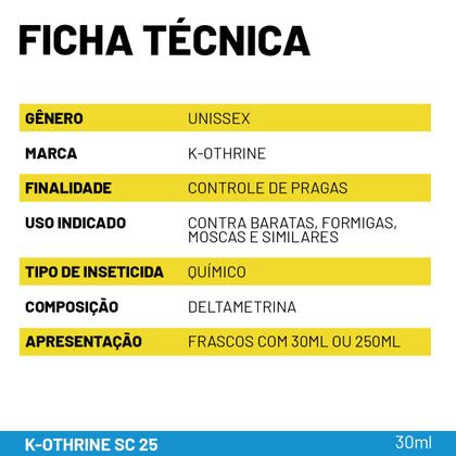 Imagem de K-Othrine SC 25 30ml Contra Barata Formiga Mosca