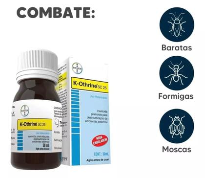 Imagem de K-othrine Sc 25 - Mata Baratas Formigas e Moscas K-othrine Sc 25