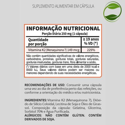 Imagem de K2 149mcg plus 30 gelcaps katigua