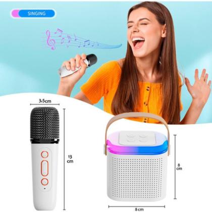 Imagem de Karaoke com microfone infantil Caixinha Bluetooth Sem Fio novidade no tiktok