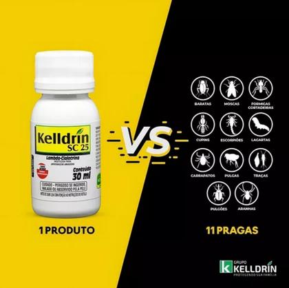 Imagem de Kelldrin Sc 25, Mata Baratas, Aranhas, Escorpiões 30 ml