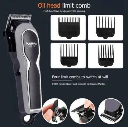 Imagem de Kemei 119 Maquininha Profissional Sem Fio Alta Precisão