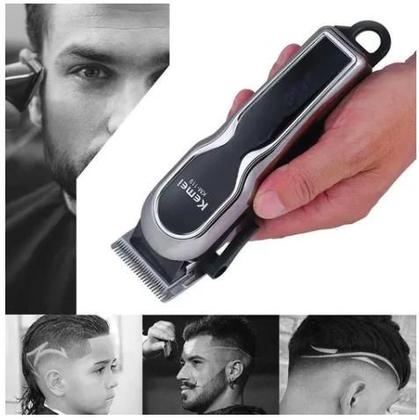 Imagem de Kemei 119 Maquininha Profissional Sem Fio Alta Precisão