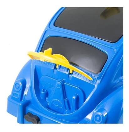 Imagem de Kendy Carrinho Fuca Police Fusca Policia Brinquedo Capô Frente Traseiro Abre Fecha