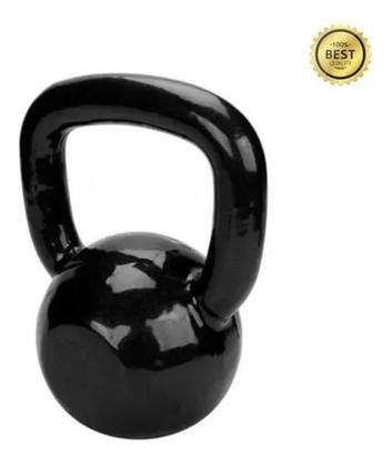 Imagem de Kettlebell Emborrachado 16Kg - Exercício Funcional Super Premium