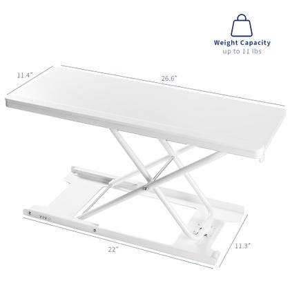 Imagem de Keyboard Riser VIVO Single Top 27 polegadas Scissors Lift White