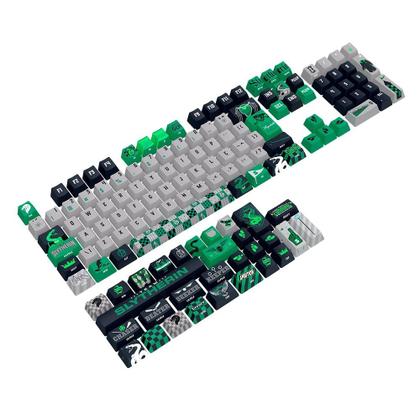 Imagem de Keycap Gamer Redragon Harry Potter Sonserina, ABNT2, Cinza e Verde - HP-942