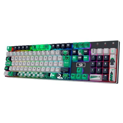 Imagem de Keycap Gamer Redragon Harry Potter Sonserina, ABNT2, Cinza e Verde - HP-942