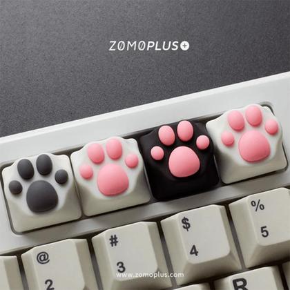 Imagem de Keycap Tecla Gamer Zomoplus Kitty Paw Black Grey