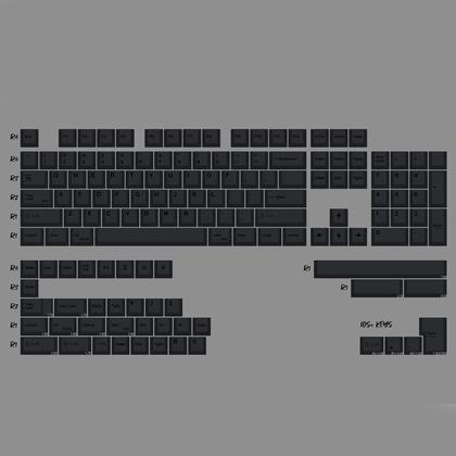 Imagem de Keycaps Set mintcaps PBT Grey 144 Keys Cherry Profile