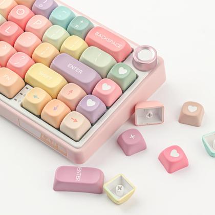 Imagem de Keycaps TYRIXKI PBT 126 teclas MOA Profile para teclados mecânicos