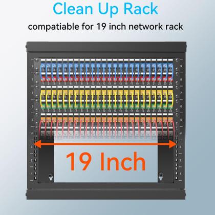 Imagem de Keystone Patch Panel Sokqovt, 24 portas, Cat6, 1U, 19 polegadas (pacote com 2)