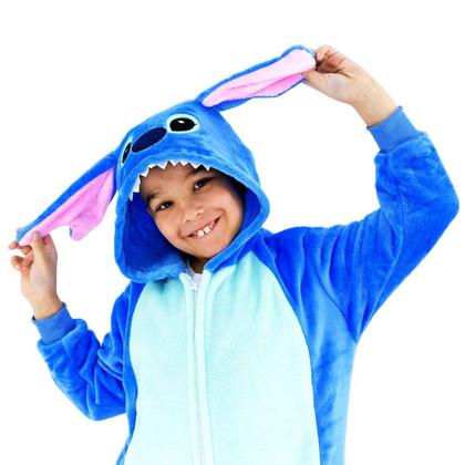 Imagem de Kigurumi Infantil Pijama Stitch Disney Fantasia De Dormir - Zona Criativa