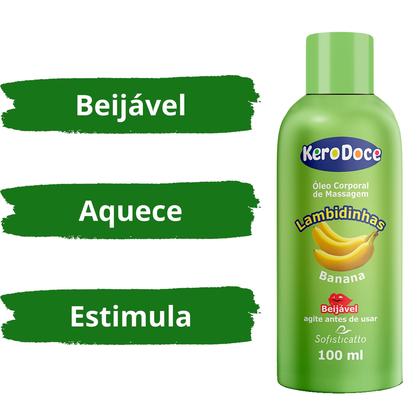 Imagem de Kii 2 Óleo Corporal para Massagem Íntima Quente Kero Doce Lambidinhas