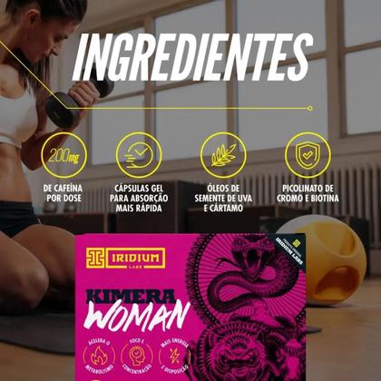 Imagem de Kimera Woman 60 Caps Termogênico Feminino Iridium Labs