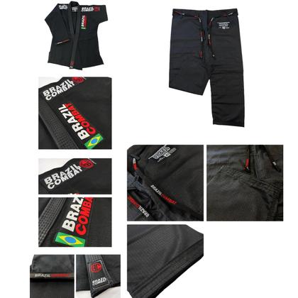 Imagem de Kimono de Jiu Jitsu Xtra-lite Brazil Combat Competidor BJJ Kimono Adulto Profissional