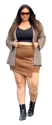 Imagem de Kimono Inverno Plus Size Feminino Blusa Tricot Manga Longa