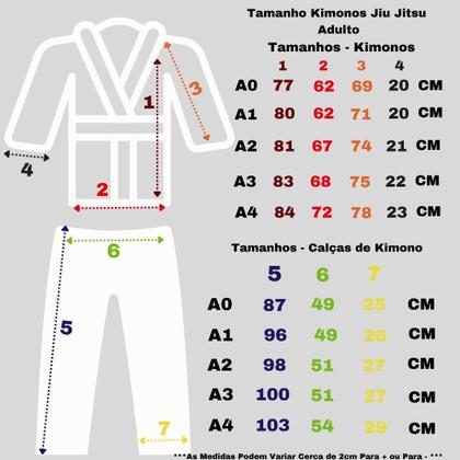 Imagem de Kimono Jiu-Jitsu Judô Reforçado Adulto 1 Fit