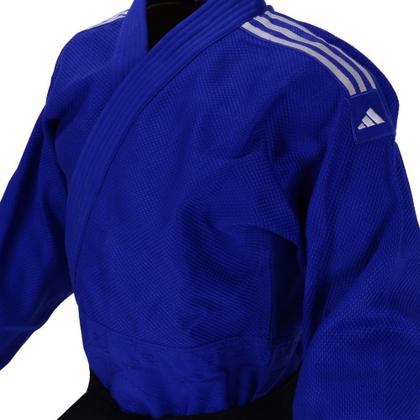 Imagem de Kimono Judo adidas Quest J690 Azul com Faixas em Branco