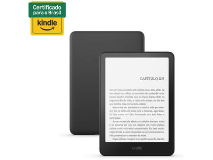 Imagem de Kindle Paperwhite 12ª Geração 2024 Amazon 7" 16GB 300 ppi Wi-Fi à Prova de Água Preto Metálico