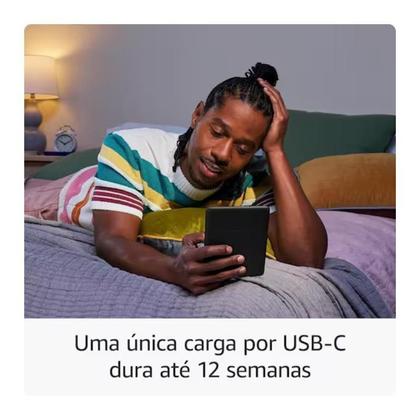 Imagem de Kindle Paperwhite 16GB Ultrafino Tela 7" Antirreflexo USB-C Preto - B0CFPL6C