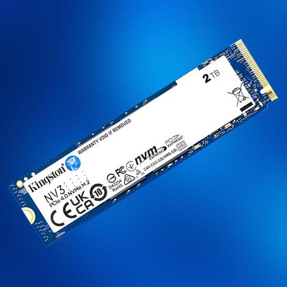 Kingston NV3 2TB M.2 2280 NVMe SSD PCIe 4.0 Gen 4x4 Até 6000 MB/s