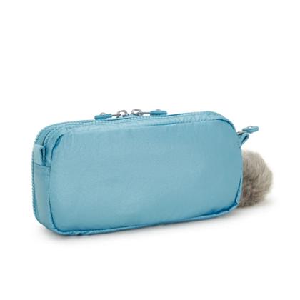 Imagem de Kipling Estojo Chap Com Duas Divisórias Azul Metalico