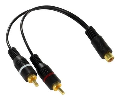 Imagem de Kit 01 Cabo Rca 5 Metros + 4 Cabo Y 2 Rca Macho 1 Rca Fêmea