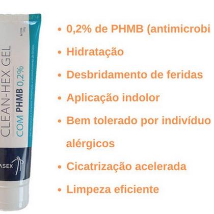 Imagem de Kit 01 Gel Limpeza 100g + 10 Curativos Alginato Calcio 10x10