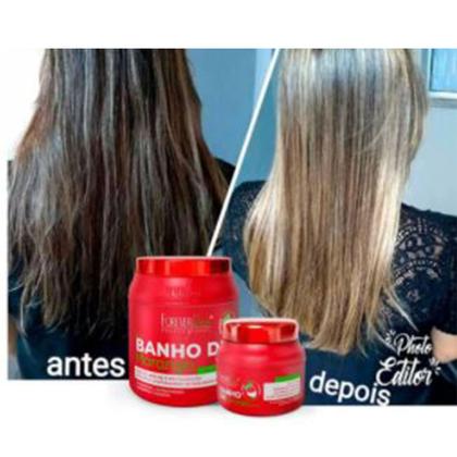 Imagem de Kit 01 Masc. Banho de Morango e 01 Masc. UTI Forever Liss