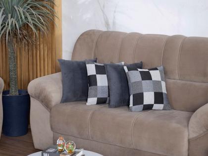 Imagem de Kit 01 Tapete 1,50m x 1,45m + 04 Capas de Almofadas Várias Cores